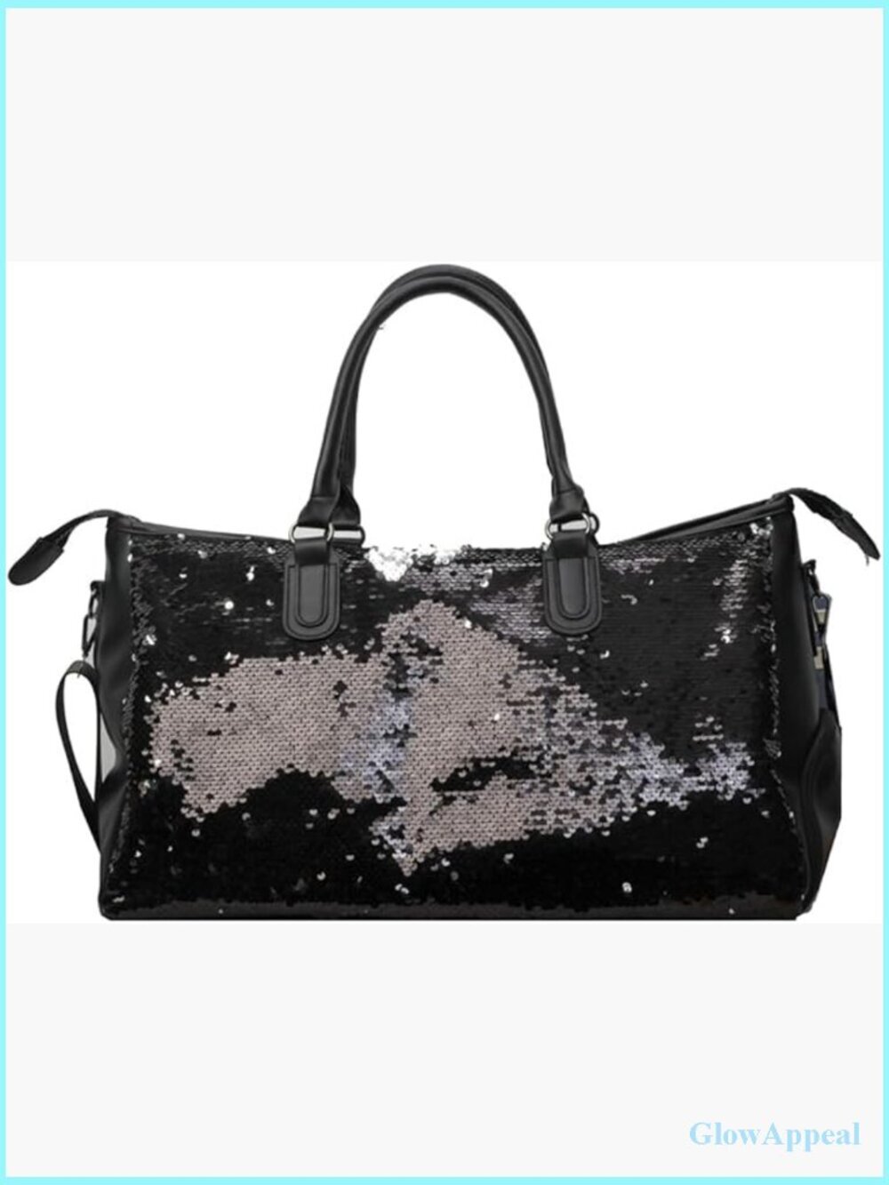 Large Capacity Gym Travel Yoga Bag with Wet/Dry Compartment Sequin Handbag